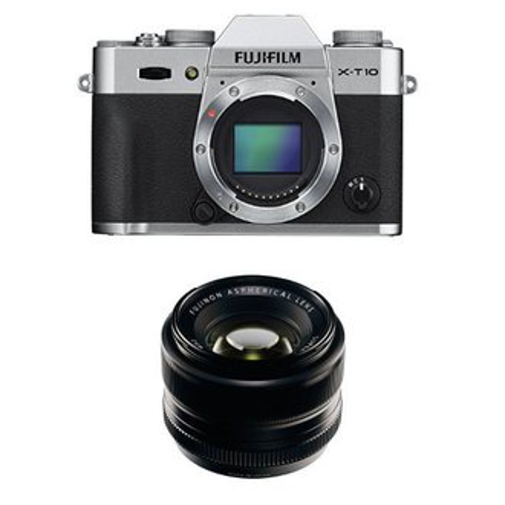 Fujifilm X-T10 (Silver) With 35mm F1.4 Lens Kit + 8GB + Case