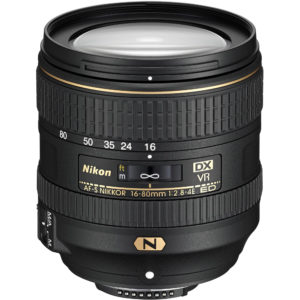 Nikon AF-S DX 16-80mm f/2.8-4E ED VR Lens